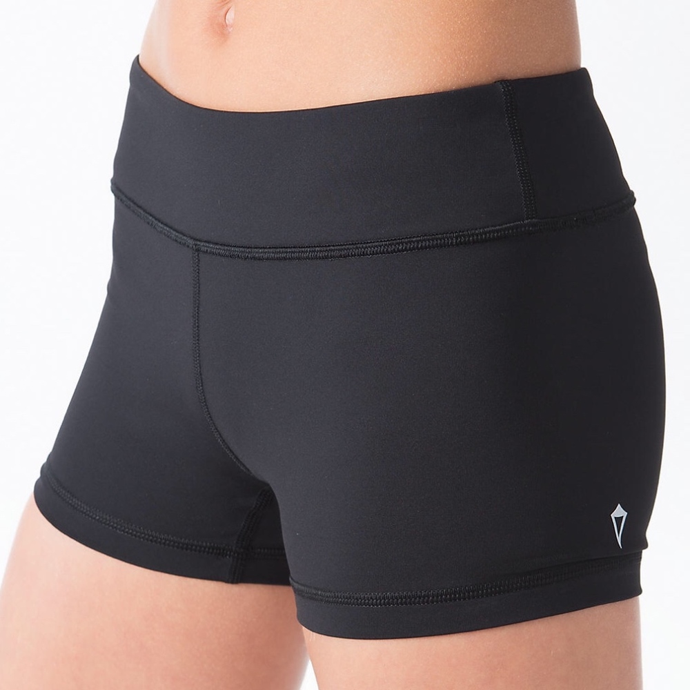 Black Ivivva Spandex Shorts with Rubber Grip 12